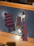 Formal Accessories on a Wooden Table