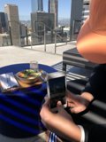 Cityscape Texting