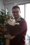 Christmas Cat Cuddles
