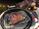 Juicy Grilled Pork Ribs Basted in BBQ Sauce