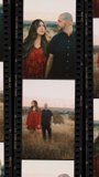 Romantic Film Strip Engagement Portrait Session