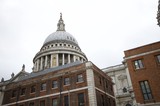 St Paul's Cathedral Dome Rising Above London Buildings