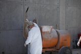 Cement Mixing in the Construction Site