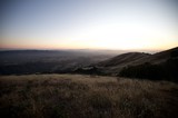 Golden Dusk Over Mount Diablo's Rolling Hills