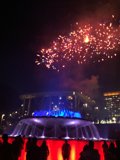 Fireworks Lighting up the Night Sky over Civic Center Mall