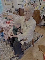 Grandmother and Baby Share Tender Moment