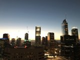 Sunset over the LA Skyline