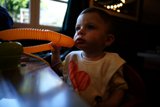 Baby's Playtime in High Chair