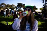 A Casual Sip in Nature