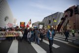 Pre-Coachella Protest March in the Metropolis