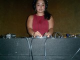 The Lady in Red Spins the Beat