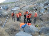 The Group Explores the Majestic Rock Formation