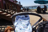 Seaside Baby Stroller at Waterfront Boardwalk