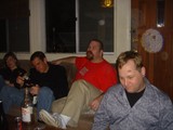 Friends Relaxing at a Casual House Party Night