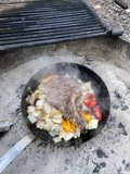 Grilled Meat and Veggie Skillet