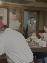 Family Dining in Japanese Restaurant Interior