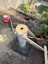 Building a DIY Fence Post Support with Concrete Sonotube