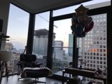 Window View with Balloons