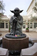 Yoda Statue at Skywalker Ranch Fountain