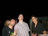 Three men enjoying a night under the stars