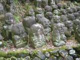 Stone Statues with Faces