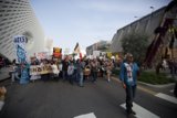 Protesters Marching Through the City