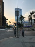 City Life at Sunset
