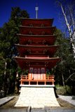 Majestic Red Temple at the Japanese Tea Garden