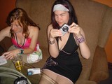 Two Women Socializing at a Lounge Bar, 2004