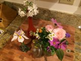 Floral Design on a Wooden Table