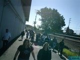 City Crowds on a Sunny Day