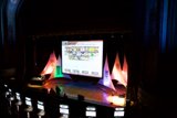 Cinema Stage with Large Screen and Projector