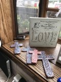 Love and Faith on Wooden Table