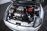 Red Hot Engine in White Car