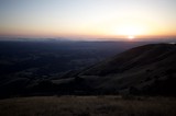 Golden Sunset Over San Francisco Bay from Mount Diablo