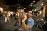 Father and Child in the City