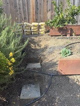 Backyard Garden Project with Soil Bags and Planter Beds