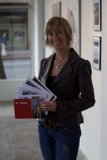 Magazine Maven in Art Gallery