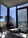 Cityscape View from a Luxurious Living Room