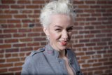 Gray Jacket and White Hair