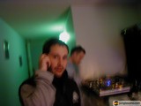 Man in conversation