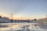 Towering above the LA River