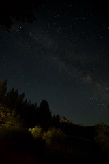 Milky Way Arches Over Mount Lassen at Night