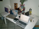 Desk full of Electronics