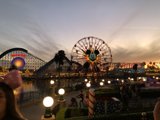 Fun at Disneyland during Sunset