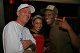 Three Friends Strike a Pose at the Club