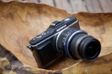 Classic Camera on Wooden Table