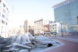 Majestic Water Fountain in City Plaza