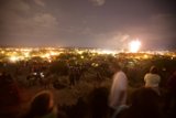 Santa Fe Skyline Alight with Flares