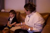 A Loving Moment in the Living Room